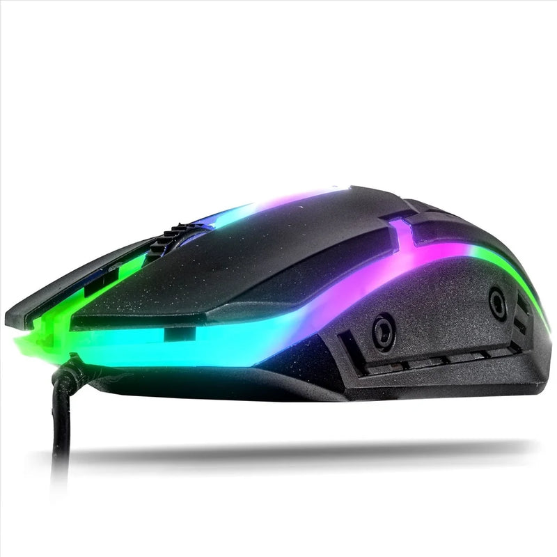 Kit Super Gamer - Teclado e Mouse Usb, Rgb Iluminado para jogos em PC